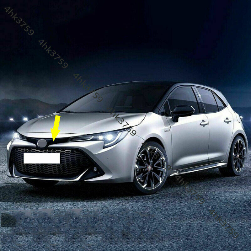 for Toyota for Corolla Hatchback 2019-2023 Silver Front Grill Logo Panel Cover Trim