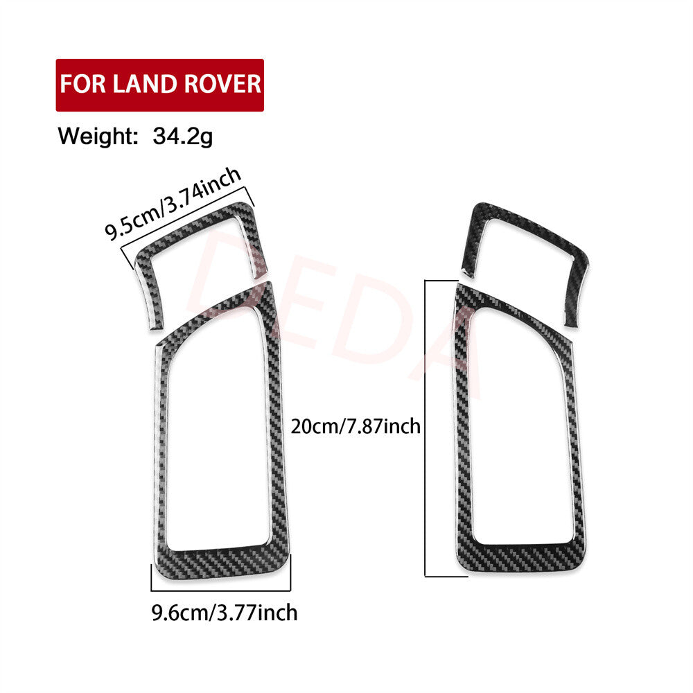 Carbon Fiber Inner Rear Door Handle Cover for Land Rover Discovery Sport 2015-19