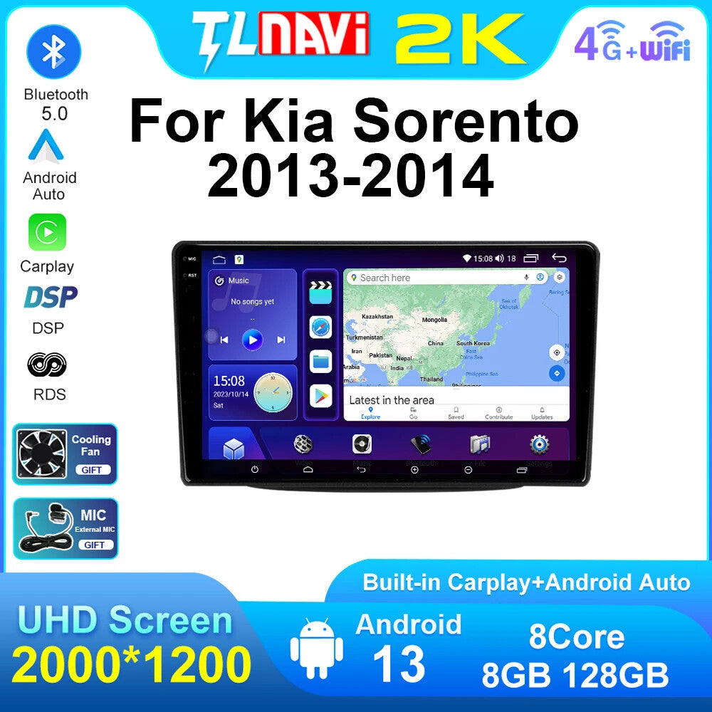 Android Car Radio for KIA for Sorento 2013-2014 Stereo GPS Multimedia Player Screen