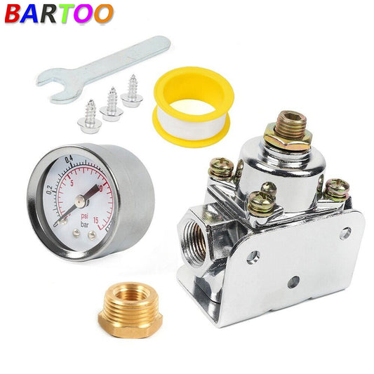 12-804 Low Fuel Pressure Regulator Gauge for Holley Carburetor Carb Quick Fuel Q