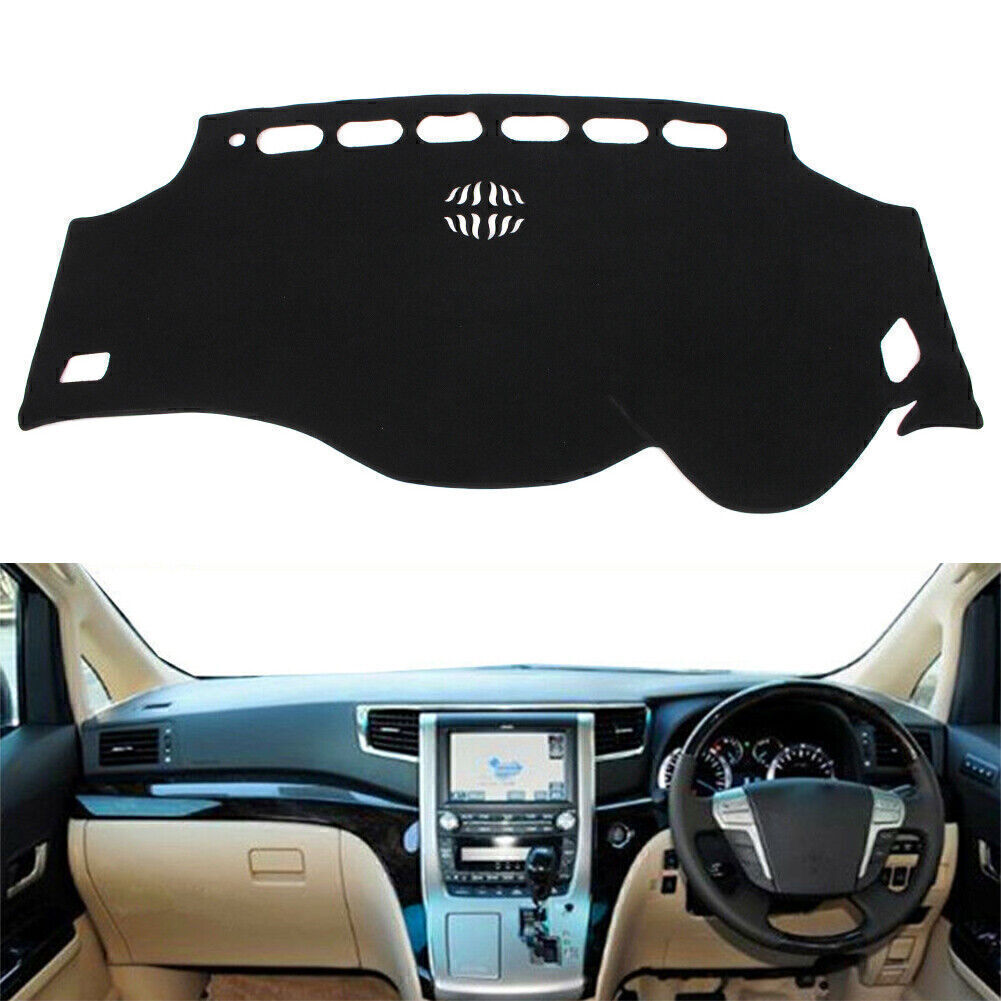 Fit for Toyota Alphard 2008 - 2017 Dash Mat Dashboard Cover Dashmat RHD Black UK