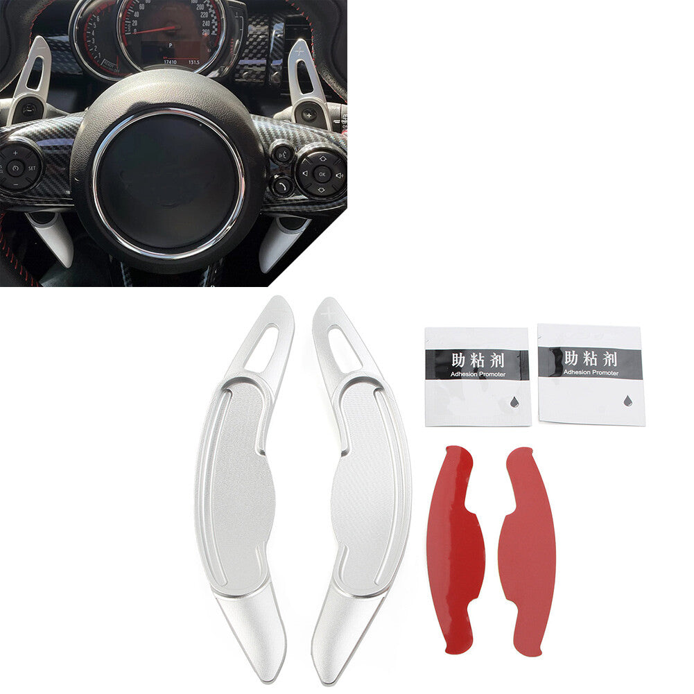 for BMW for Mini F54 F55 F56 Silver Steering Wheel Shift Paddle Shifter Extension