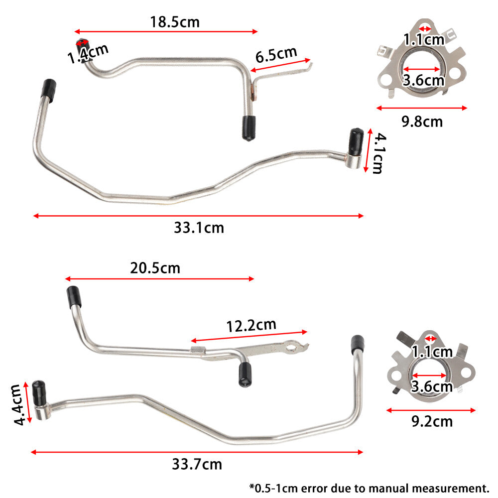 Turbo Coolant Line Kit Driver/Passenger Side for 926-186/187 for Ford F150/250/350HD