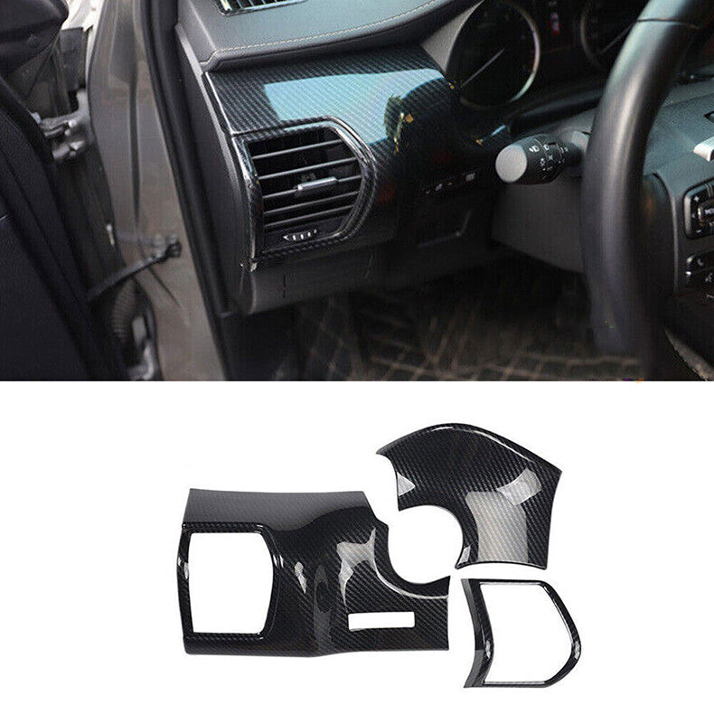 for Lexus NX200t 300h 2015-2021 Carbon Fiber Dashboard LR Air Outlet Vent cover