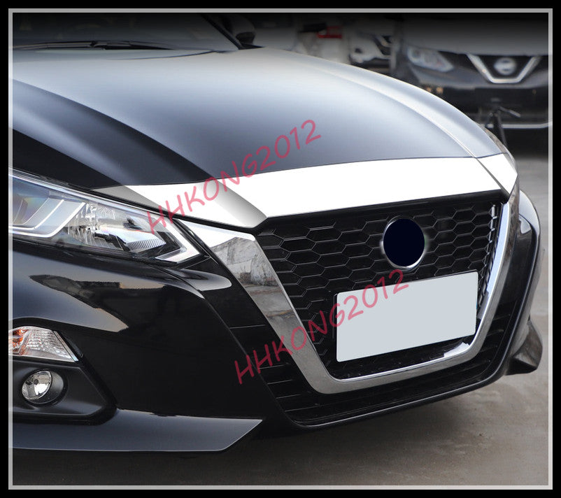 for Nissan Teana Altima 2019-22 Chrome Front Grill Grille Engine Hood Cover Trim