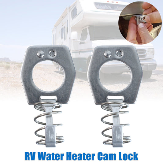 2X Water Heater Cam Lock Metal Water Heater Door Latch For RV Camper Trailer AU Q