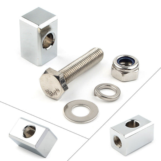 Headlight Mounting Block Kit for Harley Headlight Custom Headlight Mount Chrome