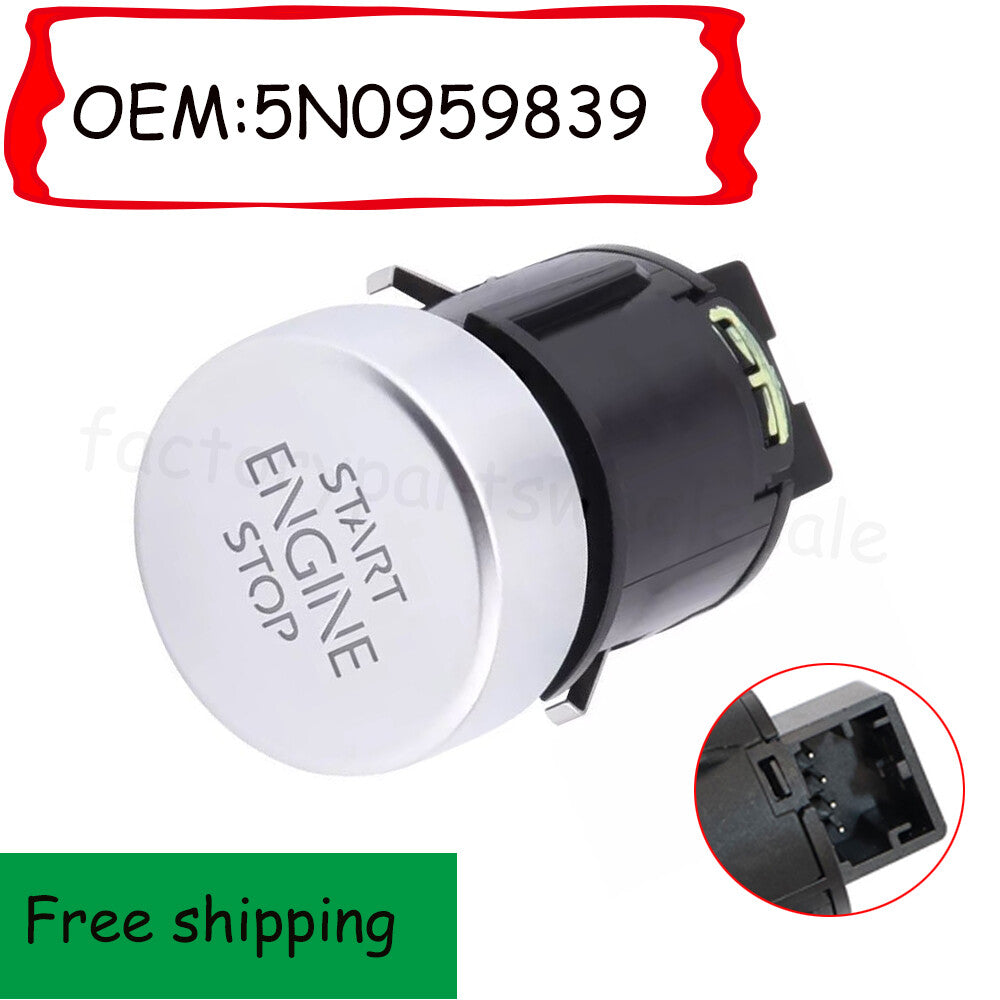 Engine Start Stop Button Switch 5N0959839 for VW for Tiguan 2008-2016 Sharan 2011-16 n