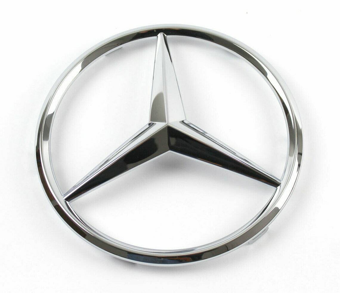 Chrome radiator grill badge star badge for Mercedes R ML CL C class 186 mm