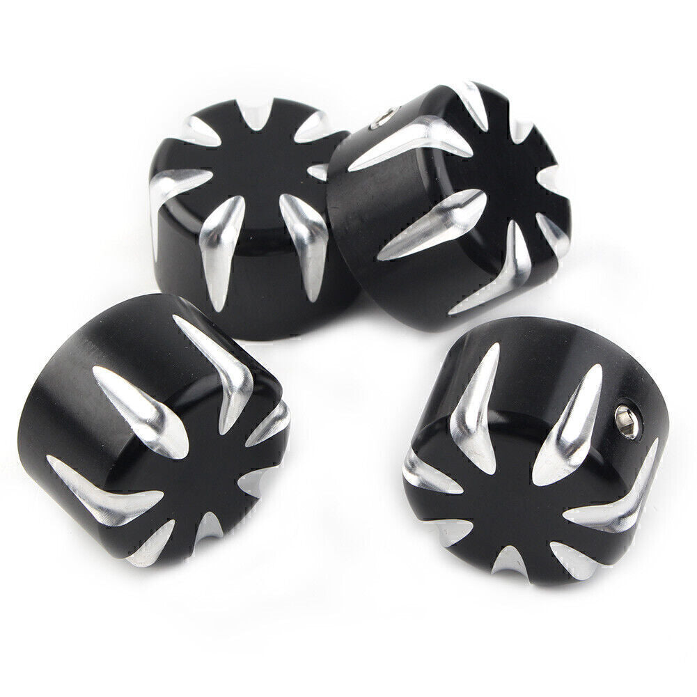 4pcs Motorcycle Engine Screw Topper Cover Head Bolt Caps for Harley 883 Black Q