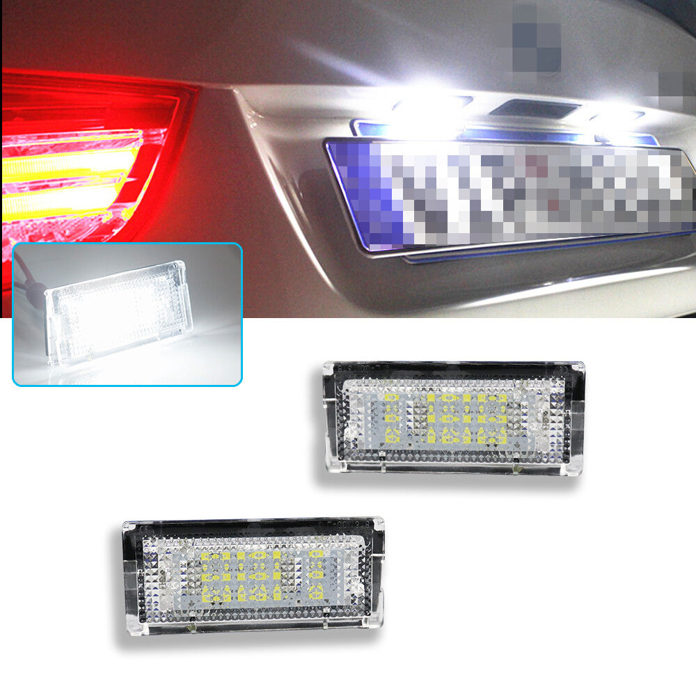 Bright white LED license plate light suitable for BMW E46 4D sedan 5D touring (1998 - 2005) Q