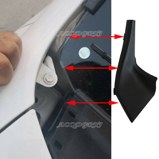 Front Wiper Rainwater Deflector Triangle Trim for Toyota Prado FJ/LC150 10-2017