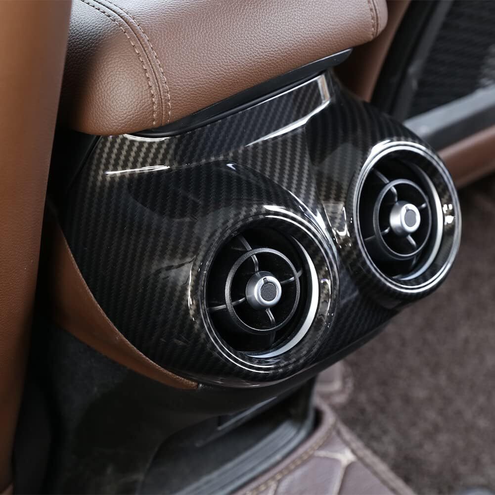 2-Piece Mount Oak Center Vent Frame Cover for Tundra Sequoia 2022-23 - v