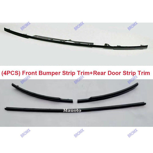 Front Bumper Strip Kit+Rear Door Tailgate Trunk Trim for Range Rover L405 13-17
