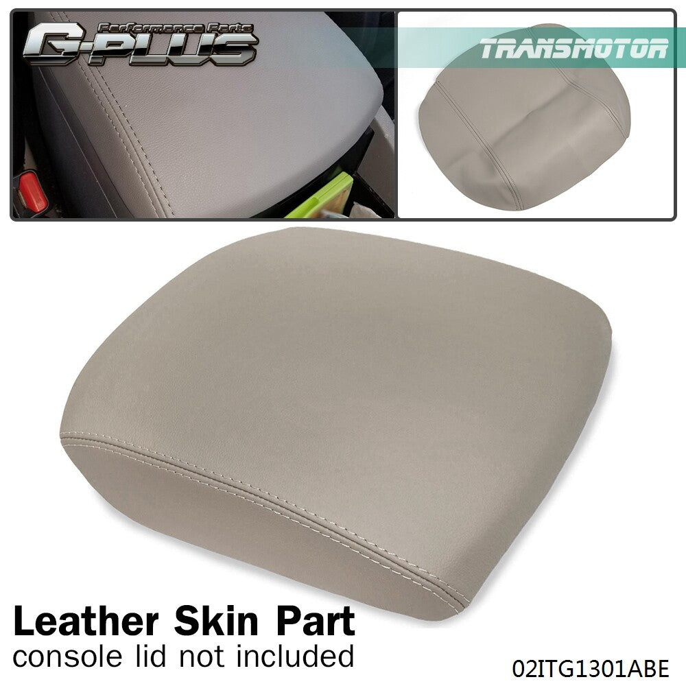 Fits 09 - 2015 for Honda Pilot 35L Beige Leather Center Console Cover Armrest Cover - v