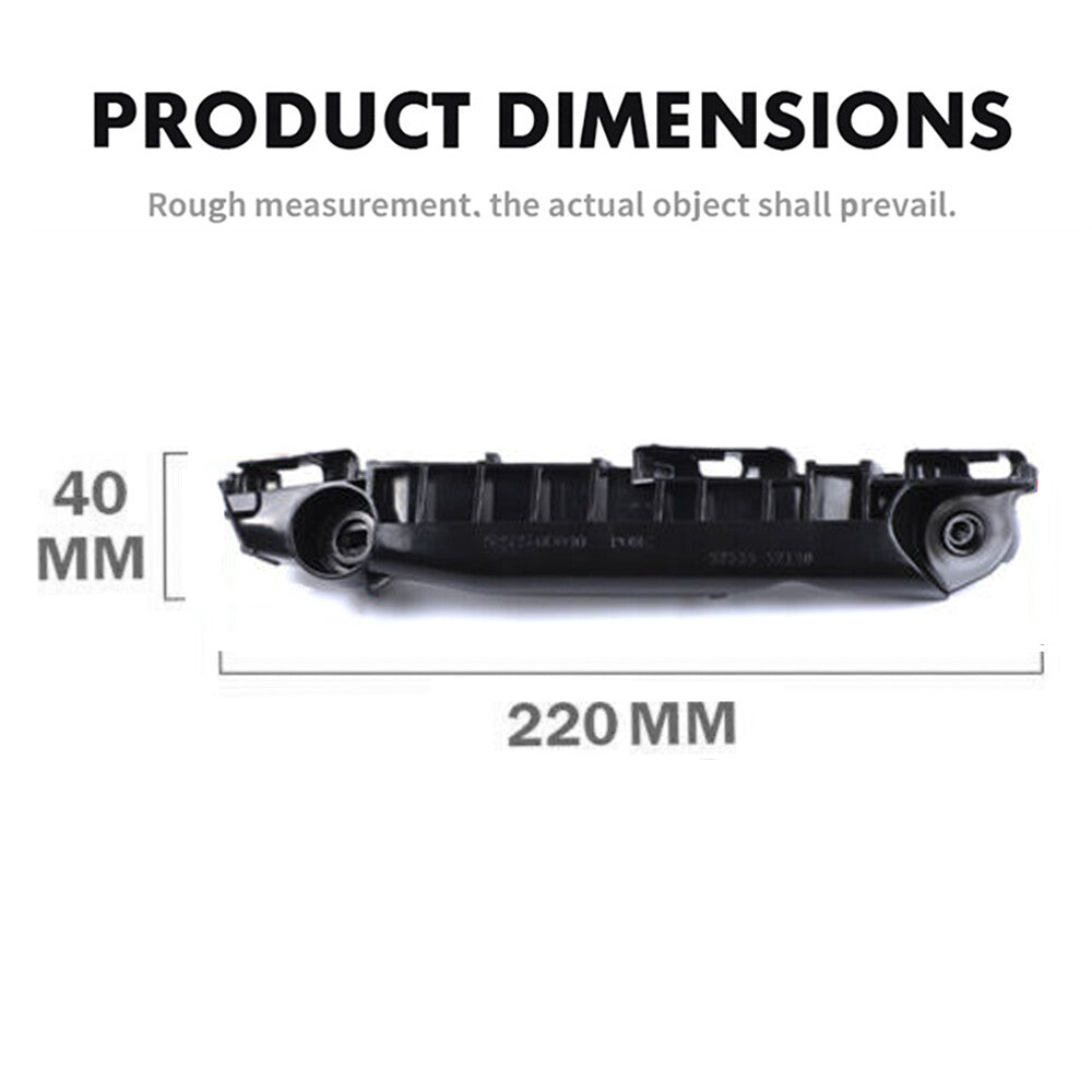 2-Piece Bumper Bracket for 2007-2011 Yaris Hatchback Left and Right Front Plastic Brackets n