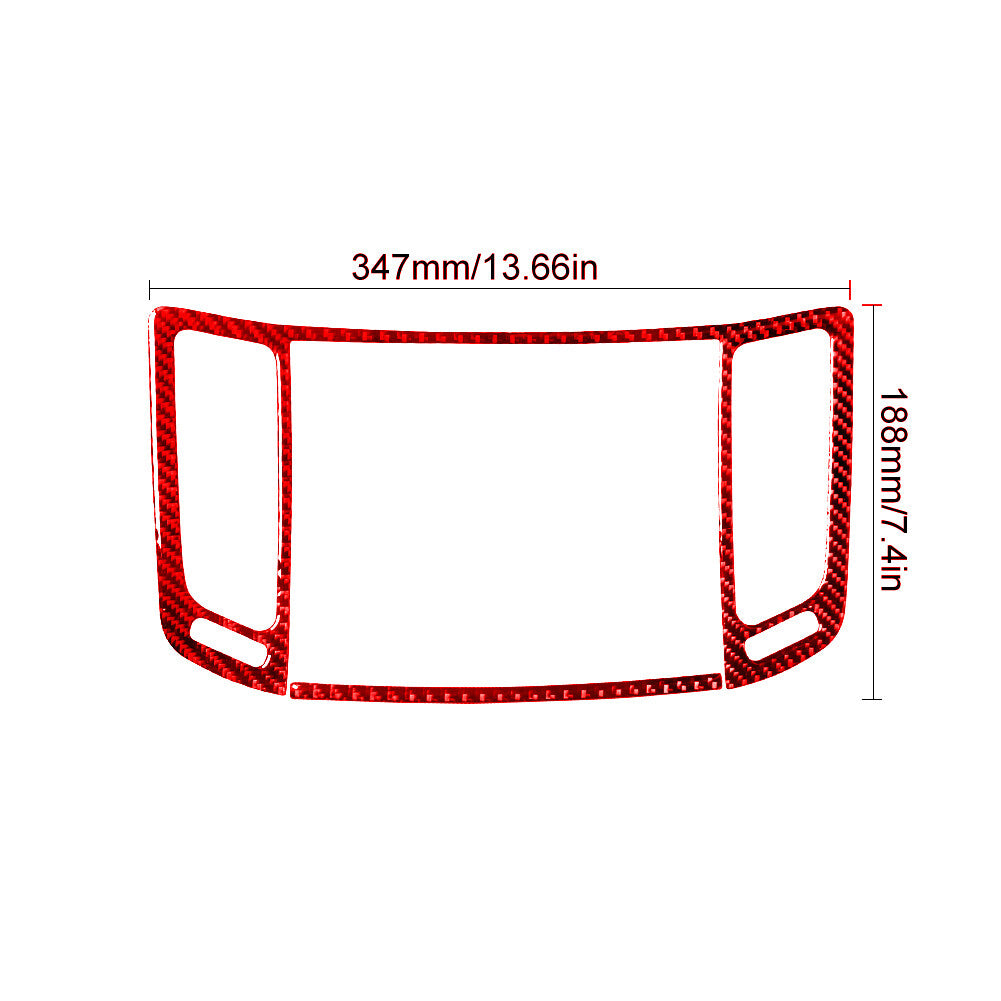 Red Carbon Fiber Driver Side Air Vent Cover Trim For Matrix 2009-2014 v