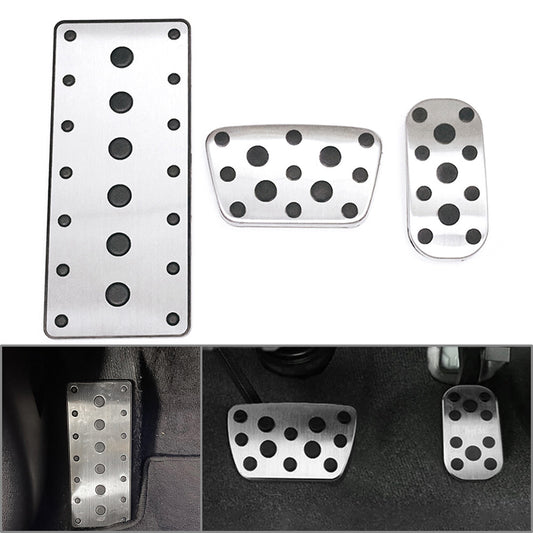 ?Stainless Steel Foot Rest Brake Gas Pedal Cover for Toyota for Land Cruiser Prado Q