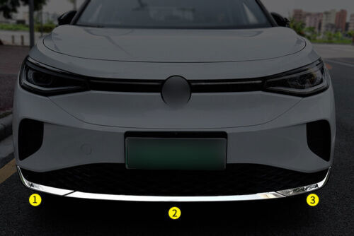 For 2022 ID.4 ID4 Stainless Front Bumper Lip Moulding Cover Trim B n
