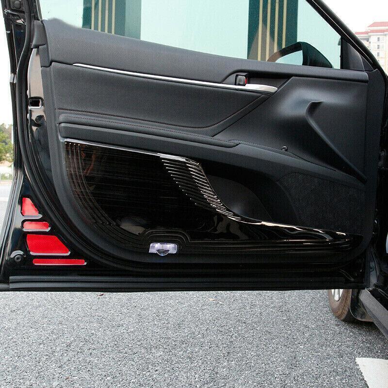 for Toyota for Camry 18-23 Black Inner Door Anti-Kick Panel Molding Cover Trim 4PCS