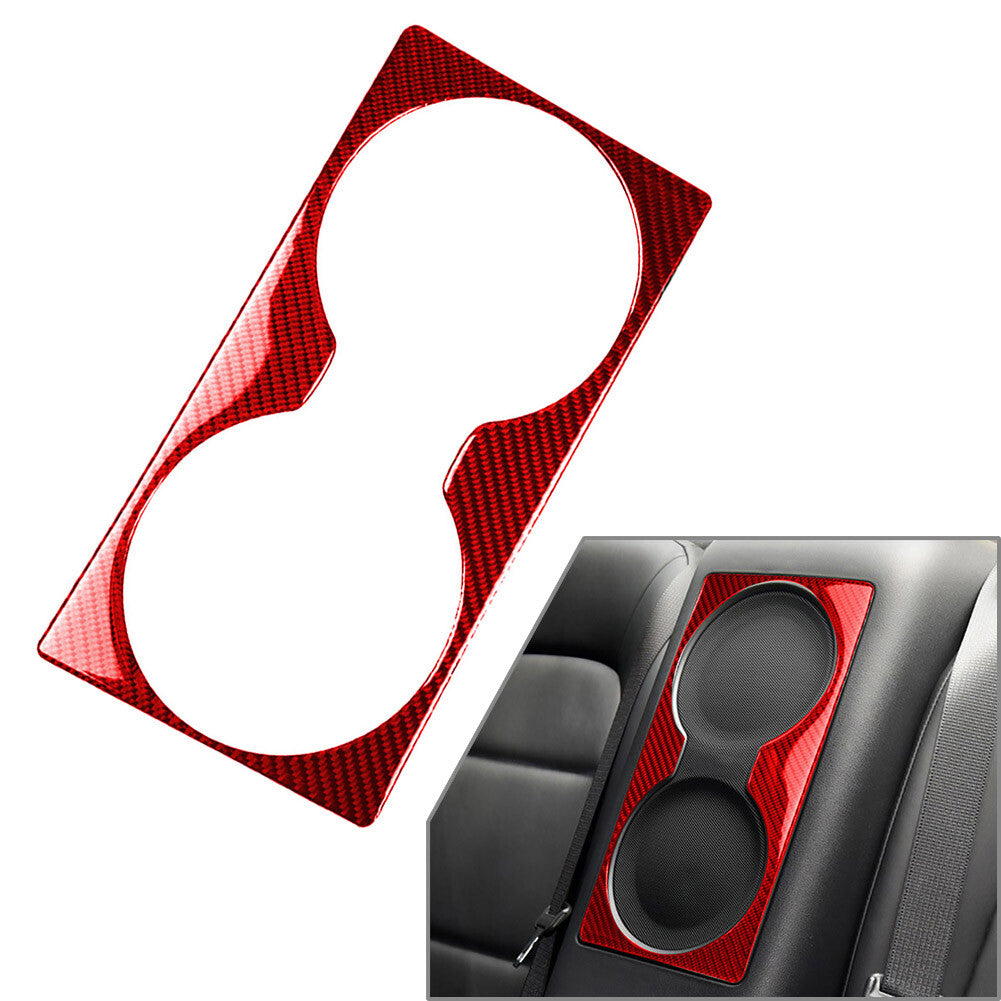Rear Loudspeaker Frame Cover Trim for Nissan GTR R35 2008-2020 Carbon Fiber Red
