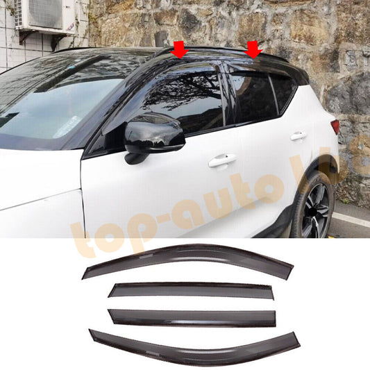 for Volvo XC40 2019-2024 Smoke Window Wind Visors Sun Rain Guard Vent Deflectors