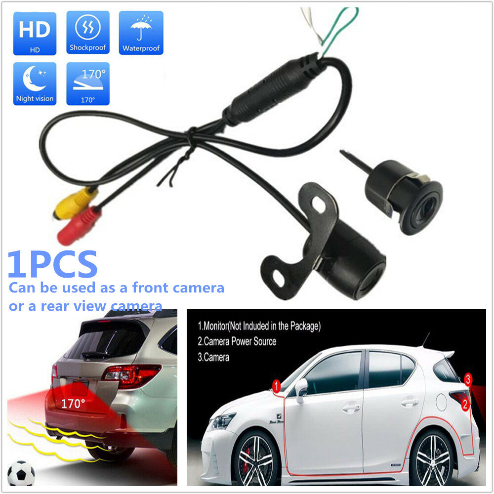 Dual control for front or rear view backup cameras and night vision in vehicles - n