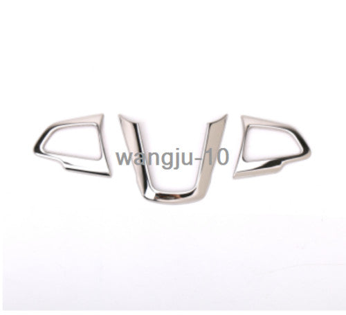 For Highlander 2014-2019 Silver Inner Door Speaker Panel Cover Decor Trim v