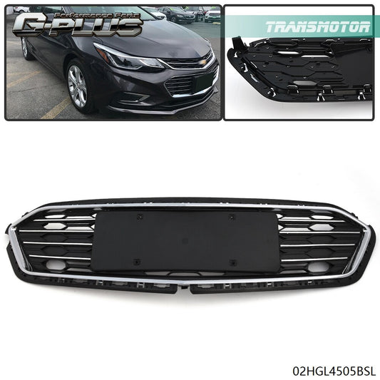 The lower grille of chrome ABS front bumper is suitable for Cruze 2016-2018- v