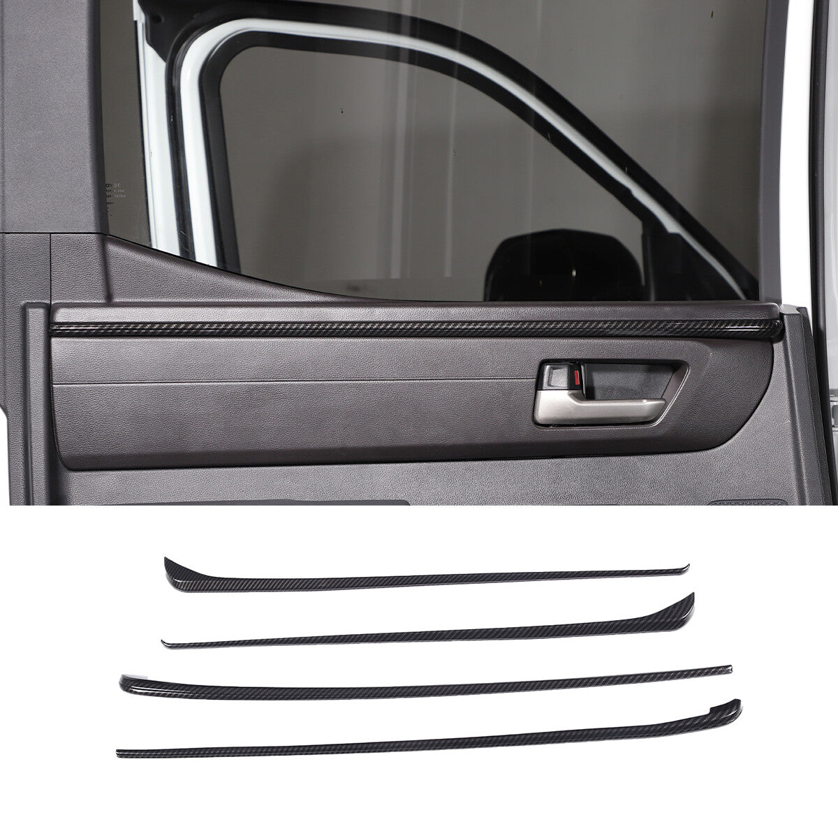 Carbon fiber interior door speaker frame decorative cover suitable for Corvette C8 2020-2023- v