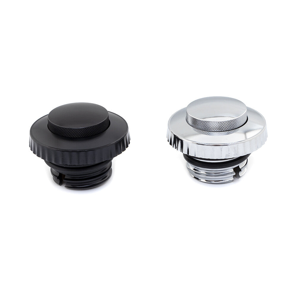 CNC Flush Pop Up Reservoir Vented Fuel Tank Gas Cap for Harley Sportster Dyna Q