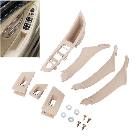 Beige bezel for car door and window control panel, suitable for BMW F10, F11, and 5 Series 10-16