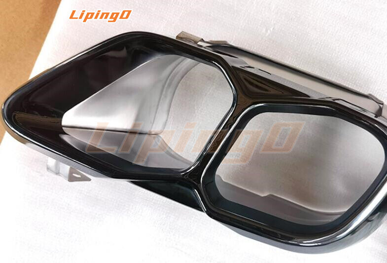 Black Rear Bumper Tail Exhaust Pipe Tips For X5 X6 X7 G05 G06 G07 2020-2023 n