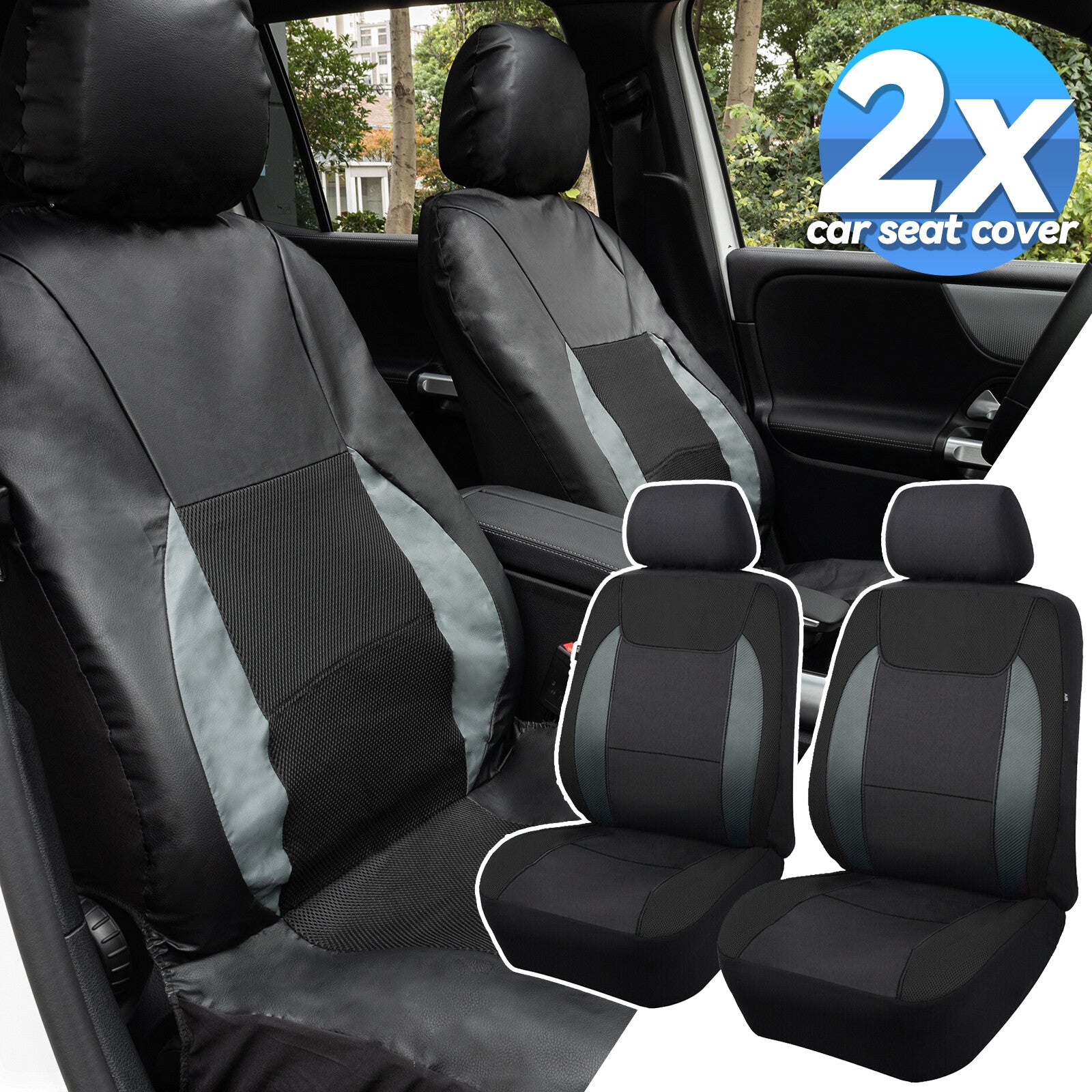 Universal for seat covers set car for seat cover f/front car protective cover seats for seat mat Q