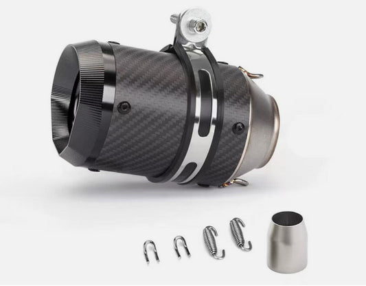 Universal 51mm Motorcycle Bike Slip on Carbon Fiber Exhaust Muffler Pipe
