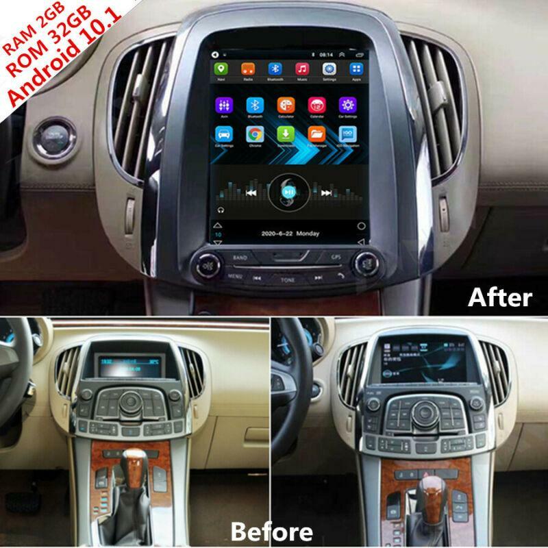 Car stereo system compatible with for Buick Hockey 9.7-inch Android 10.1 radio with GPS, 2+32GB storage, 3G/4G connectivity. n