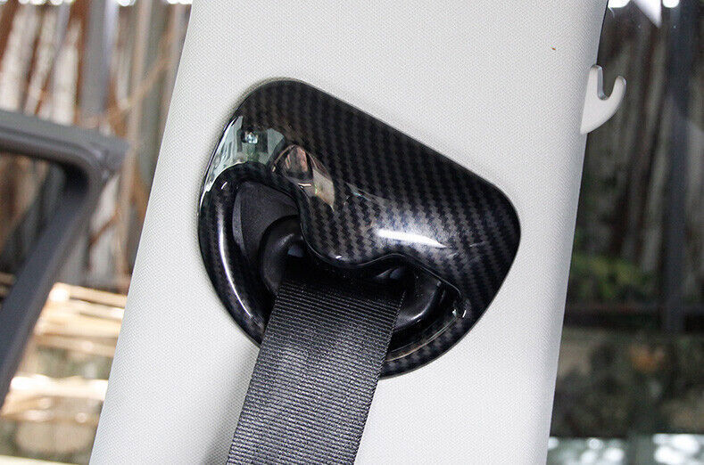Carbon Fiber for Seat Belt Adjustment Cover Trim 2P for Range Rover Evoque 2020-2025