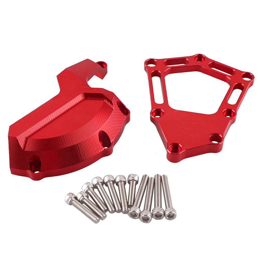 Engine Stator Starter Cover Slider Protector Set Fit for BMW S1000RR 2009 - 2014 Red Q