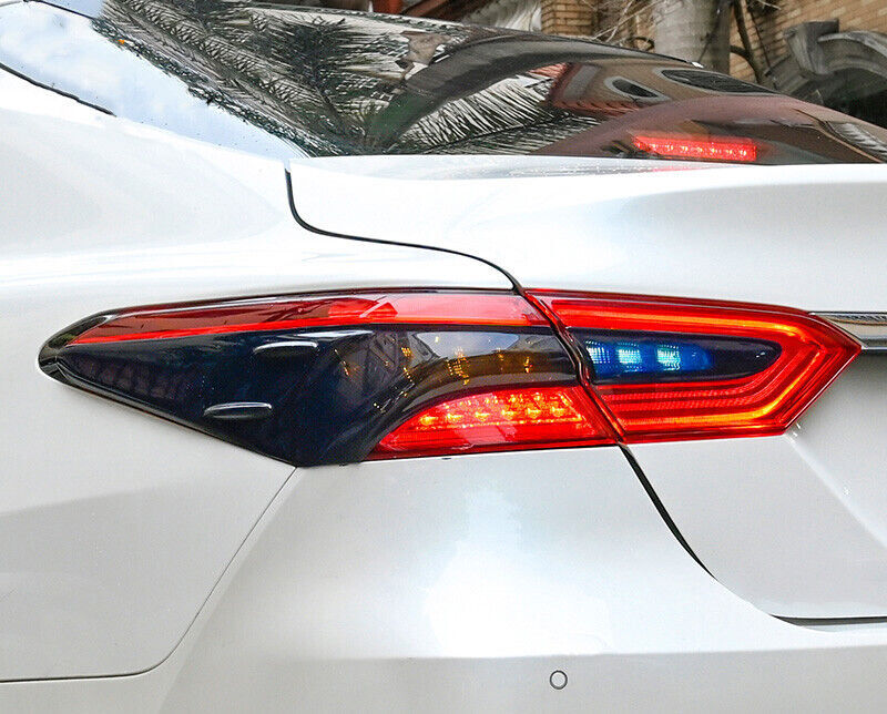 ABS smoked black tail lampshade, blackout lampshade suitable for C-Class 2015-21- v