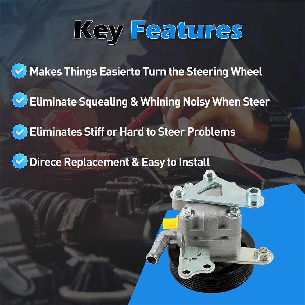 Power Steering Pump w/Pulley For 07-14 Altima Maxima Murano 21-5485 n