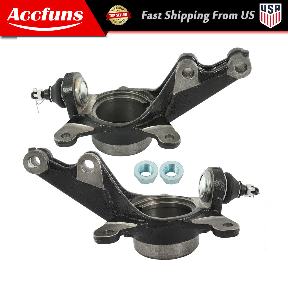 2-piece steering knuckle set for Honda CR-V L4 2.4L 2002-2006 front driver and passenger seats. n