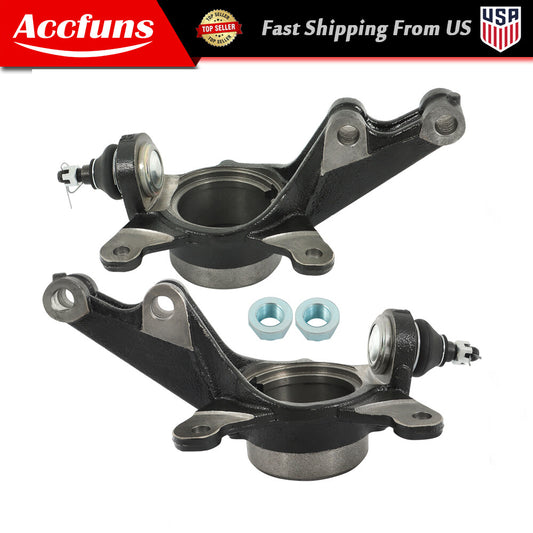 2-piece steering knuckle set for Honda CR-V L4 2.4L 2002-2006 front driver and passenger seats. n