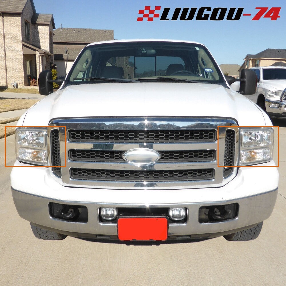Suitable for 07-14 Solod 1500 2500HD 3500HD front light chrome shell 1 pair- v