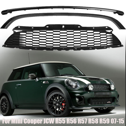 New Front Grill Grille W/ Frame for Mini Cooper JCW R55 R56 R57 R58 R59 2007-15 n