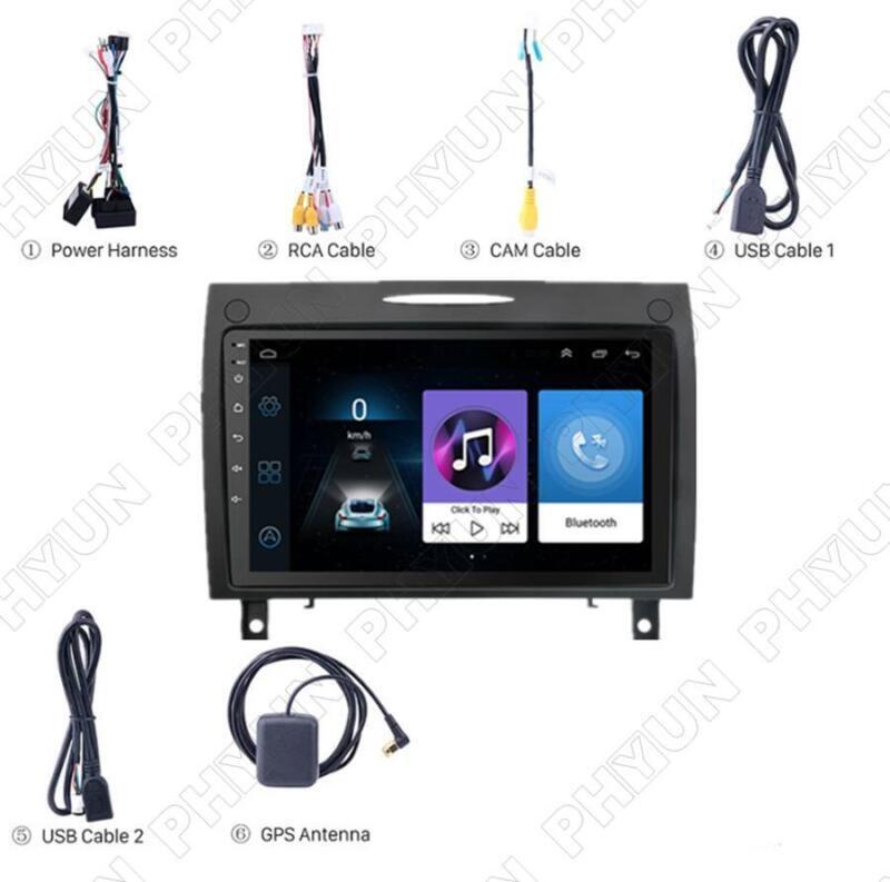 Radio, GPS navigation, CarPlay compatible with 04-10 for Mercedes SLK R171 9 Android 11 car stereo - n