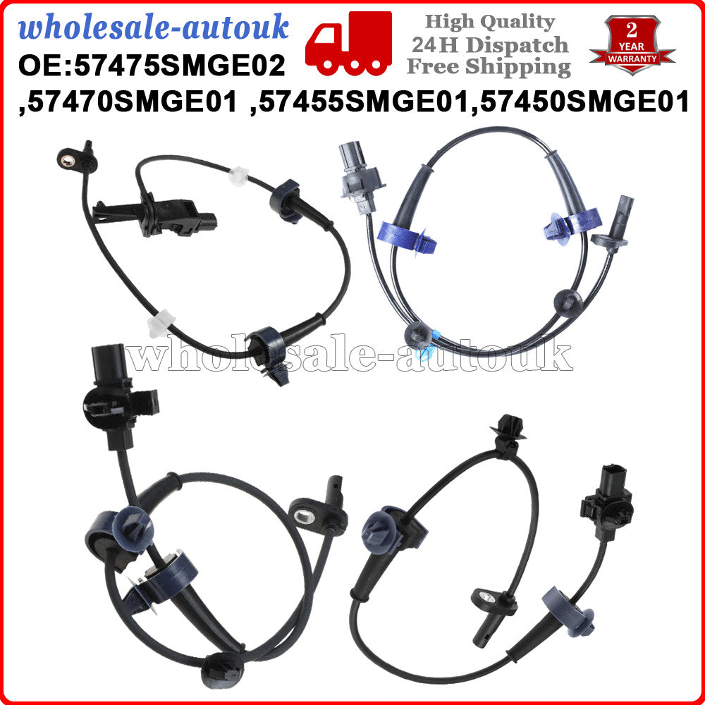 4X FRONT & REAR R L ABS SPEED SENSOR for HONDA for CIVIC VIII HATCHBACK (2006-2016) Q