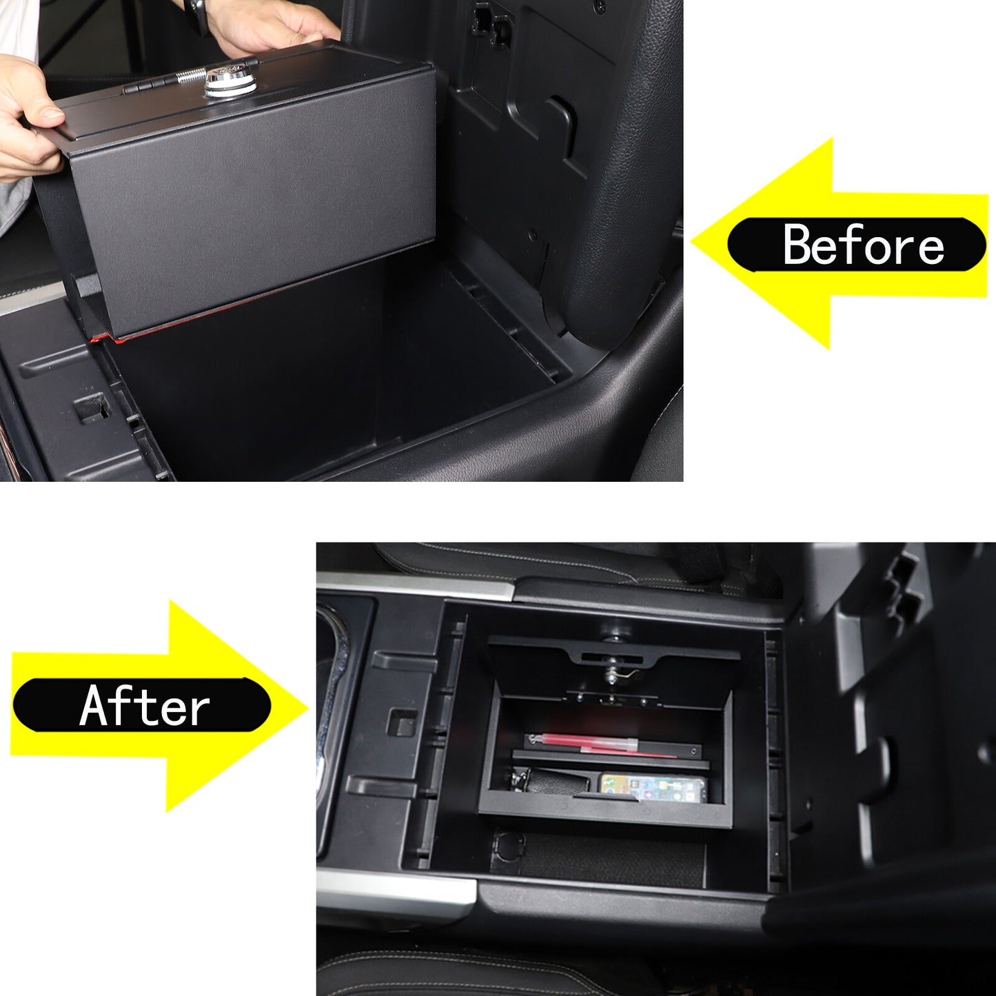 Black central control security storage box vault suitable for Titan 2016 - 2023 - n