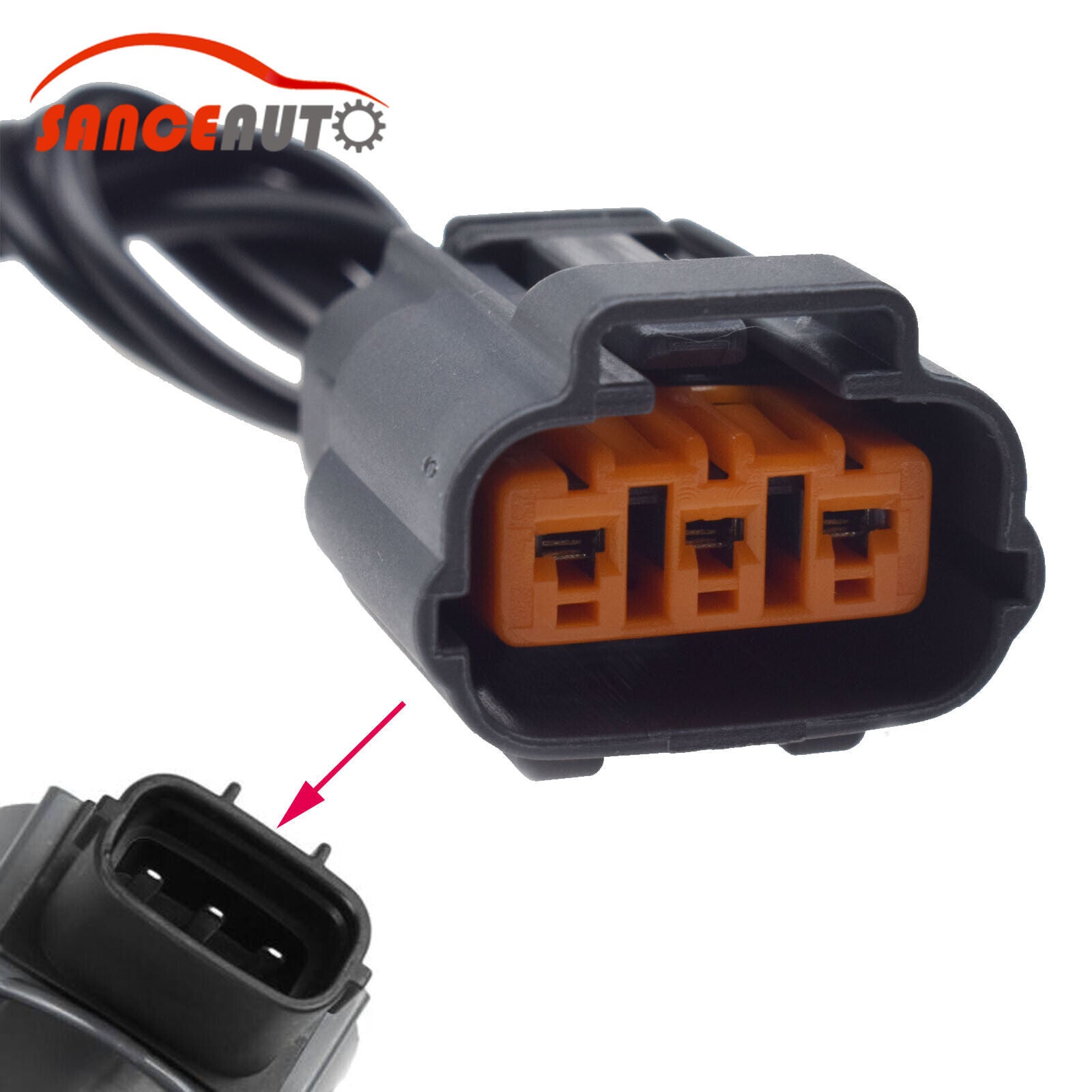 3-way ignition coil plug female connector tail harness suitable for Dodge - n