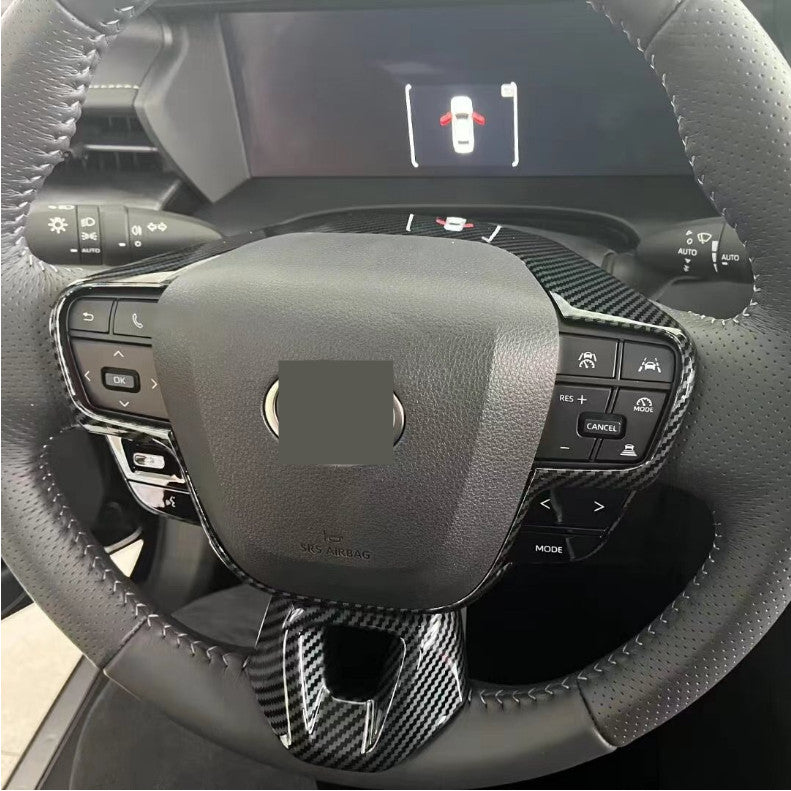 Carbon fiber internal Steering Wheel Trim 2pcs Fit for Camry 2025 v