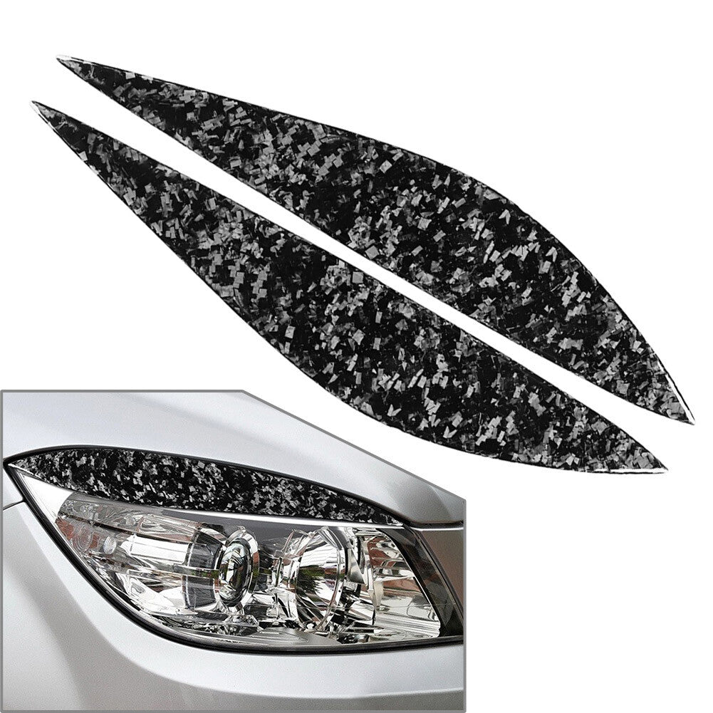 Headlight Eyebrow Eyelid Cover for Mercedes Benz C Class W204 2007-2013